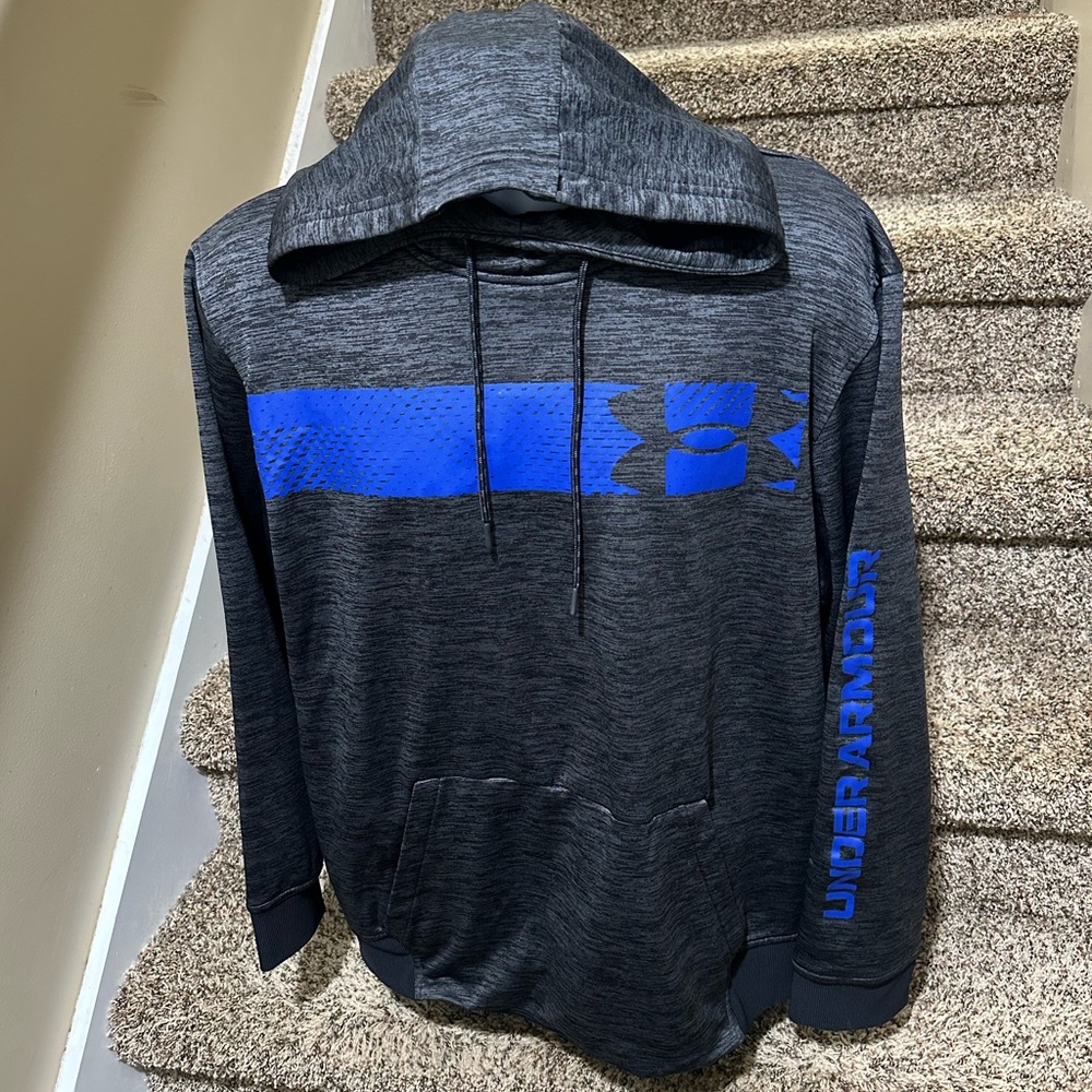 Classic *UNDER ARMOUR* Loose Cold Gear double logo athletic hoodie sweatshirt